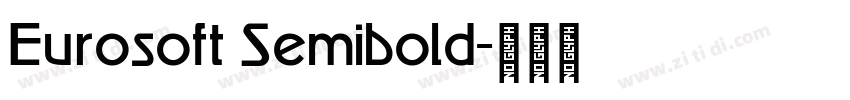 Eurosoft Semibold字体转换